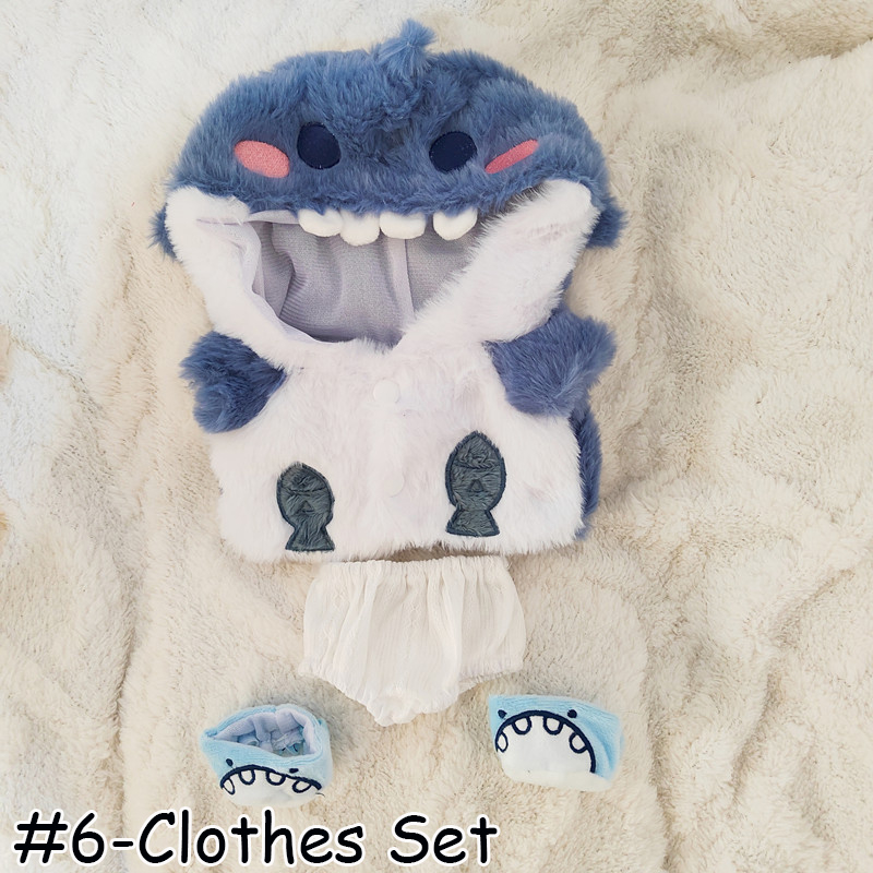 Phụ kiện búp bê thần tượng k-pop 20cm bộ quần áo có thể thay thế cho búp bê blue shark coat áo khoác dễ thương  i-dle song yuqi twice sana tzuyu newjeans lisa jennie fans quà tặng