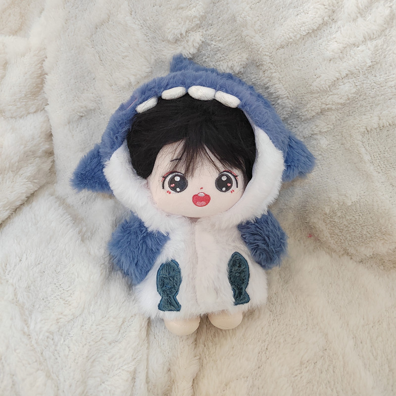 Phụ kiện búp bê thần tượng k-pop 20cm bộ quần áo có thể thay thế cho búp bê blue shark coat áo khoác dễ thương  i-dle song yuqi twice sana tzuyu newjeans lisa jennie fans quà tặng