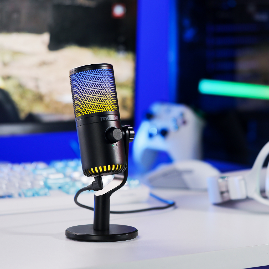 Mic thu âm MAONO DM30 RGB Cho PC Điện Thoại livestream