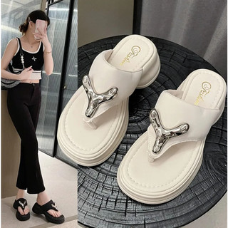 C＆s dép xỏ ngón dép lê nữ dép đế cao 3cm mùa hè thoải mái xinh xắn 230718