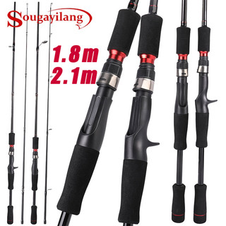Cần câu cá SOUGAYILANG 1.8m / 2.1m phần nhẹ và mạnh mẽ cho câu nước ngọt / nước mặn