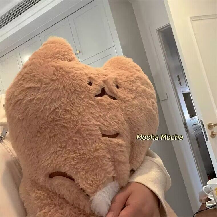 Gối Ôm Nhồi Bông Mềm Mại Hình Chú Mèo Đáng Yêu