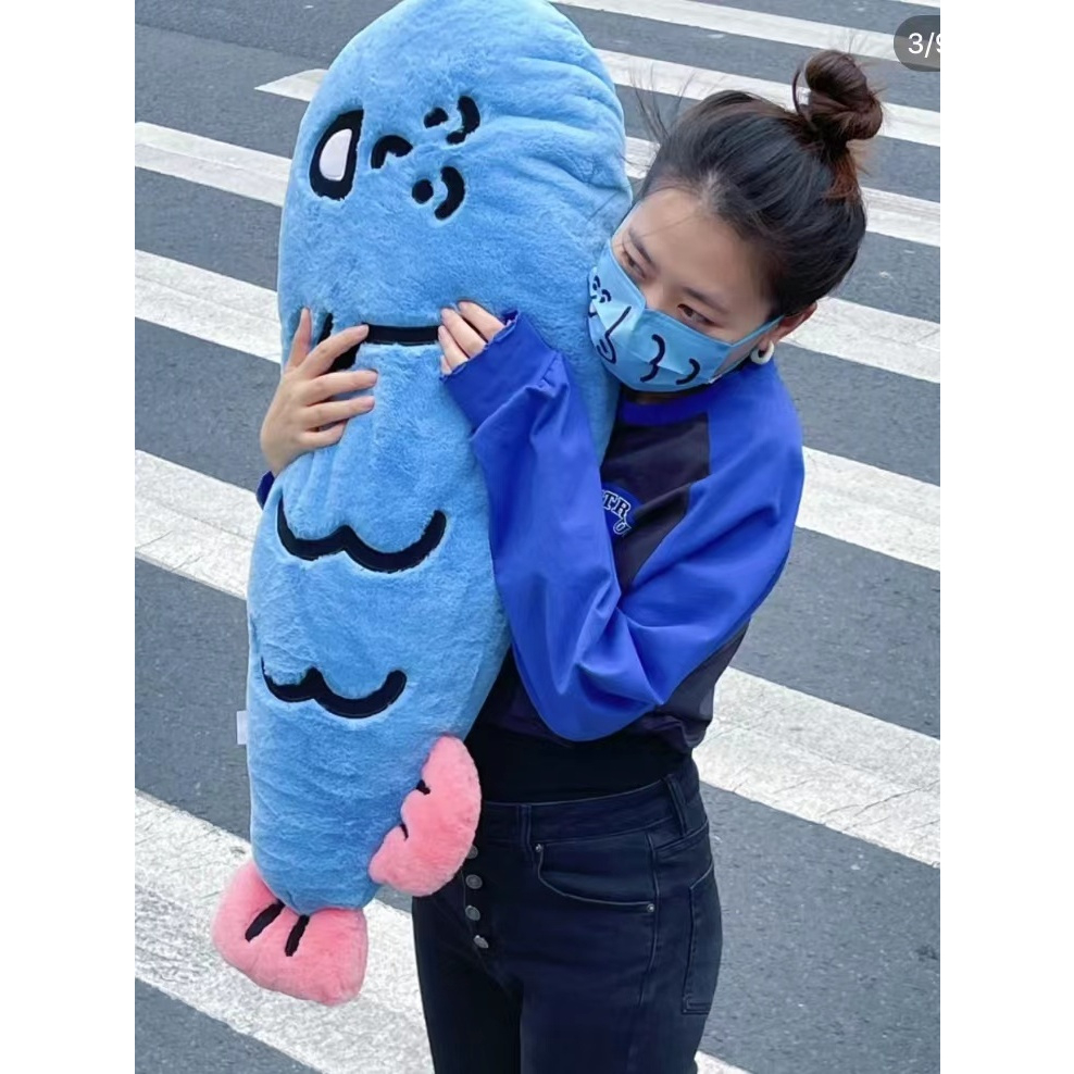 Thú Nhồi Bông Hình Cá Chân Dài Mềm Mịn Chất Lượng Cao