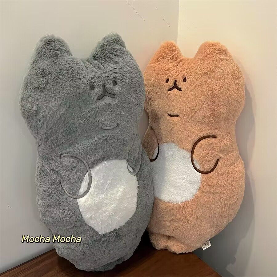 Gối Ôm Nhồi Bông Mềm Mại Hình Chú Mèo Đáng Yêu