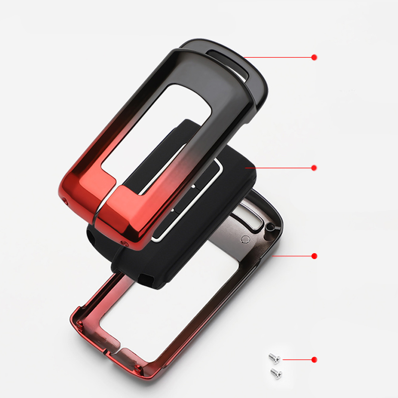 Hợp kim kẽm phát sáng từ xa hộp đựng chìa khóa ô tô nắp túi fob giá đỡ vỏ móc khóa cho mitsubishi outlander triton lancer asx pajero montero sport mirage xpander attrage