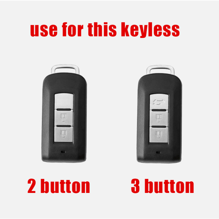 Hợp kim kẽm phát sáng từ xa hộp đựng chìa khóa ô tô nắp túi fob giá đỡ vỏ móc khóa cho mitsubishi outlander triton lancer asx pajero montero sport mirage xpander attrage