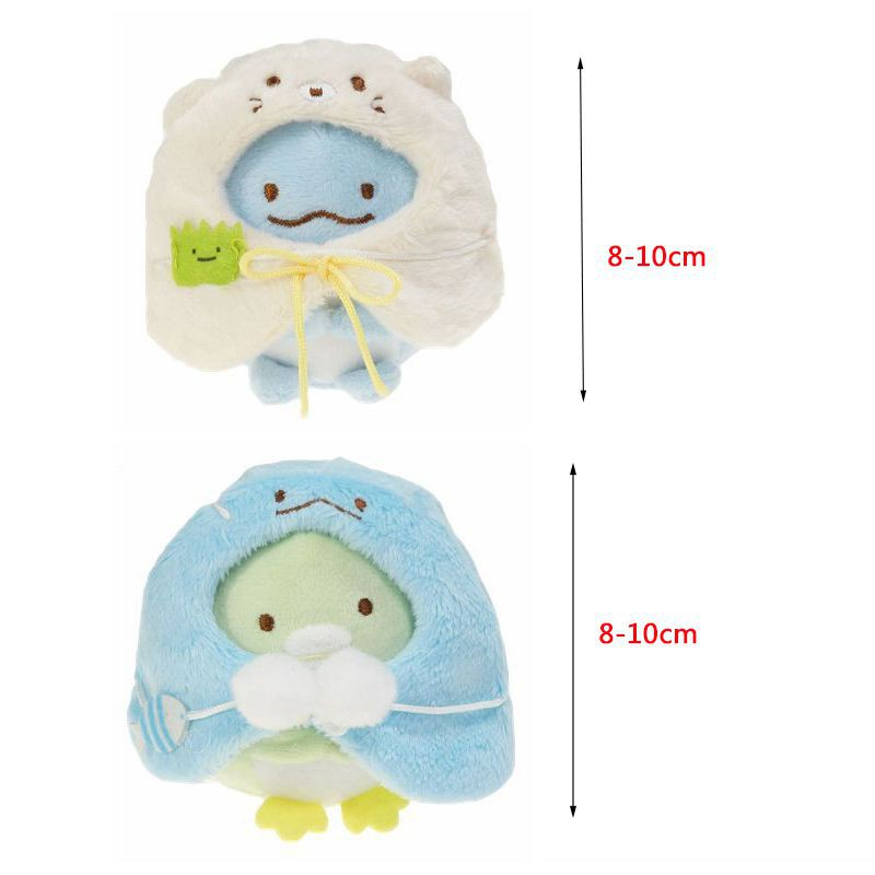 HYC Humey Mặt phụ kiện 8cm nhồi bông nhân vật hoạt hình Sumikko Gurashi đáng yêu gắn móc khóa