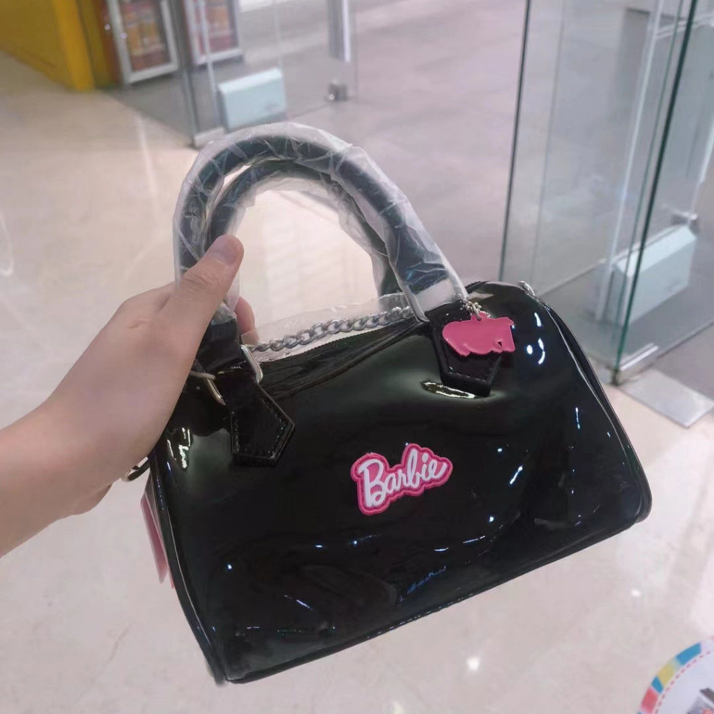 Túi Đeo Chéo Vai Họa Tiết Búp Bê Barbie Màu Hồng Lấp Lánh Phong Cách Mới 2023 Dành Cho Bạn Nữ