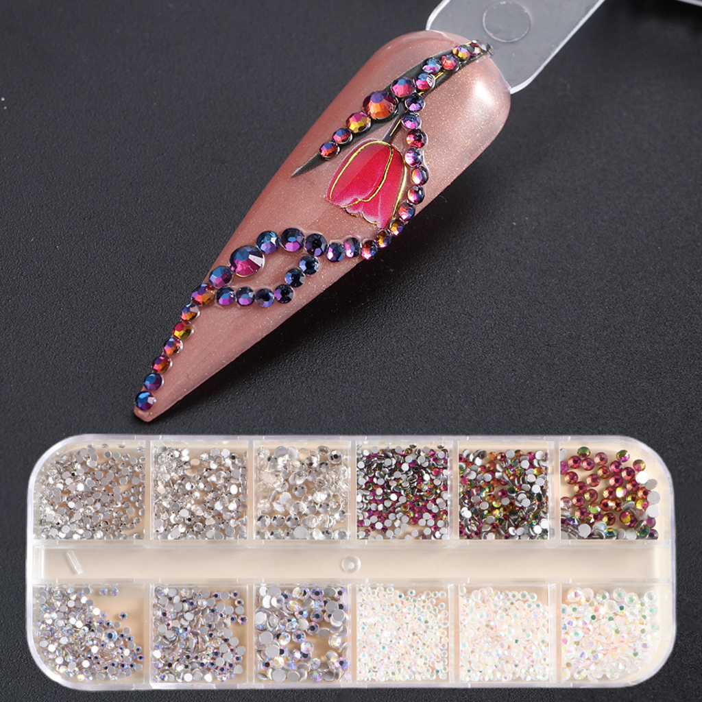 1 Hộp Hạt Charm Đính Trang Trí Móng Tay DIY