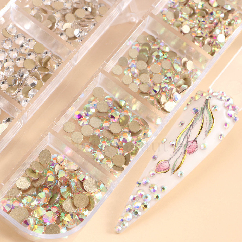 1 Hộp Hạt Charm Đính Trang Trí Móng Tay DIY