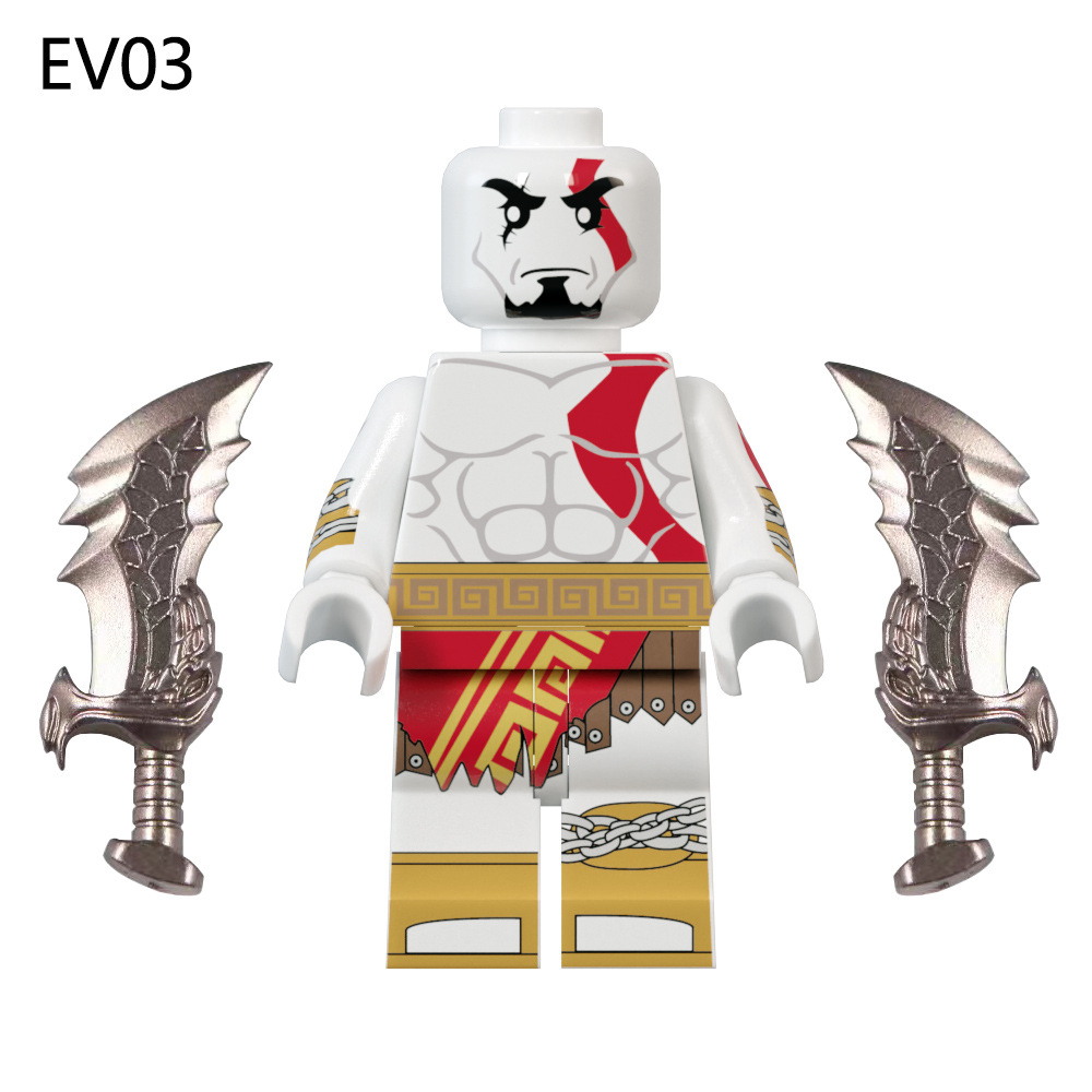 Đồ chơi khối kratos god of war moc hình ev03 ev04