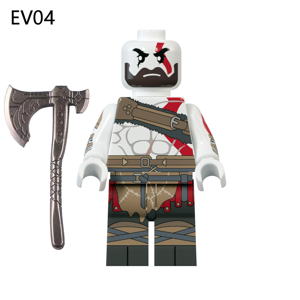 Đồ chơi khối kratos god of war moc hình ev03 ev04