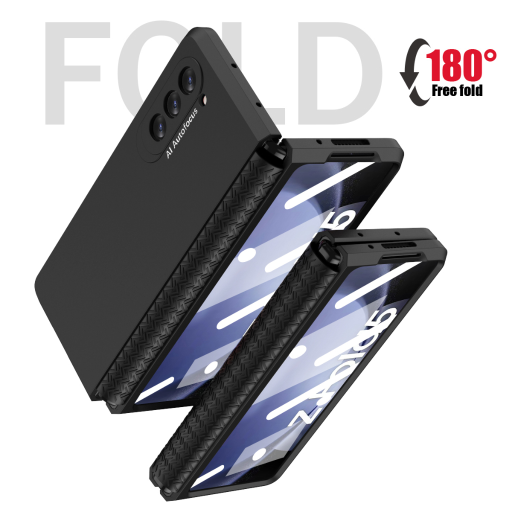 Military-grade protection vỏ bảo vệ gấp cho samsung galaxy z fold 5 fold3 fold2 tpu hinge cover kính cường lực