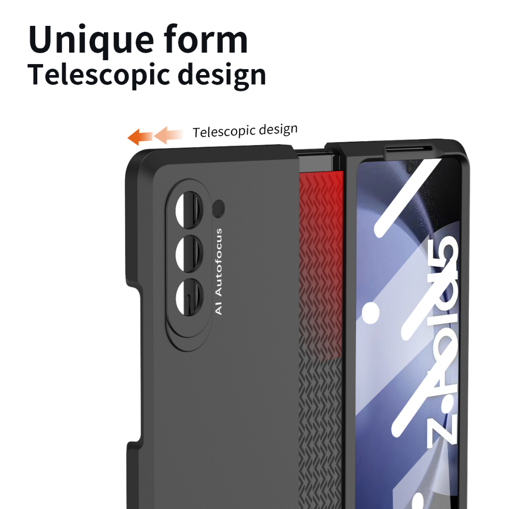 Military-grade protection vỏ bảo vệ gấp cho samsung galaxy z fold 5 fold3 fold2 tpu hinge cover kính cường lực