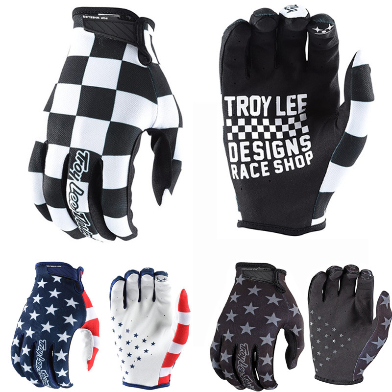 Troy lee designs motocross racing gloves tld mens rider offroad mx mtb mountain bike glove downhill full finger motorcycle cycling gloves