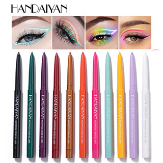 Handaiyan 20 màu bút chì kẻ mắt màu làm khô nhanh chì kẻ mày chống mồ hôi bút kẻ mắt gel bút kẻ mắt xoay cực tốt