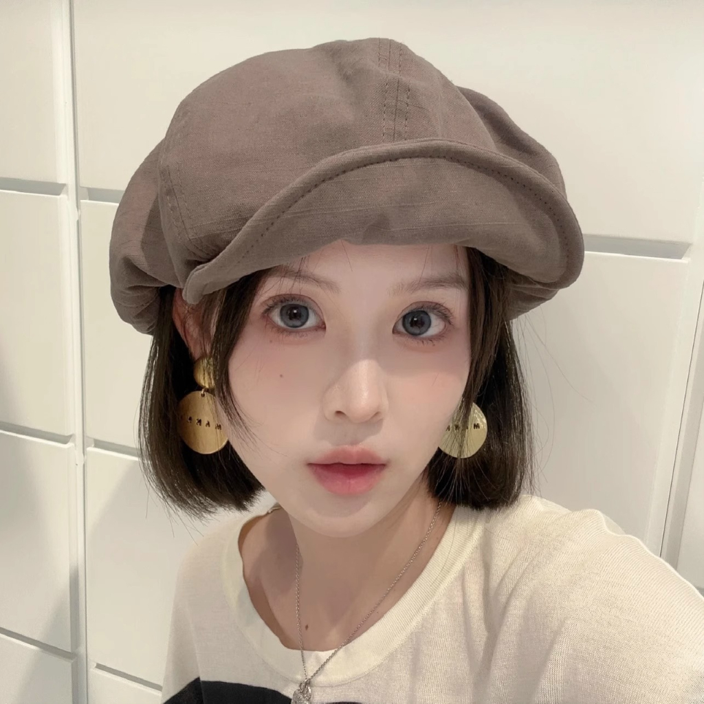 Mũ Beret Hình Đám Mây Phong Cách Retro Thời Trang Xuân Thu Dành Cho Nữ