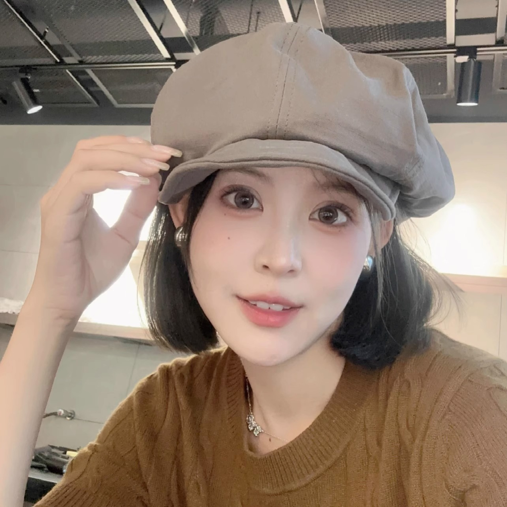 Mũ Beret Hình Đám Mây Phong Cách Retro Thời Trang Xuân Thu Dành Cho Nữ