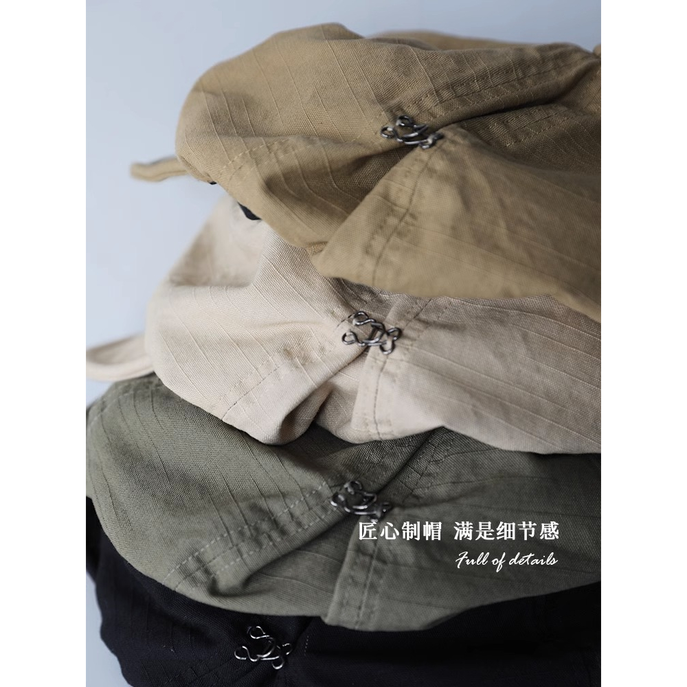 Mũ Beret Vải Cotton Lanh Phong Cách Nhật Bản Thời Trang Xuân Hè Cho Nữ
