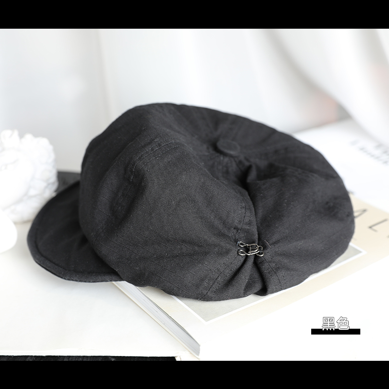 Mũ Beret Vải Cotton Lanh Phong Cách Nhật Bản Thời Trang Xuân Hè Cho Nữ