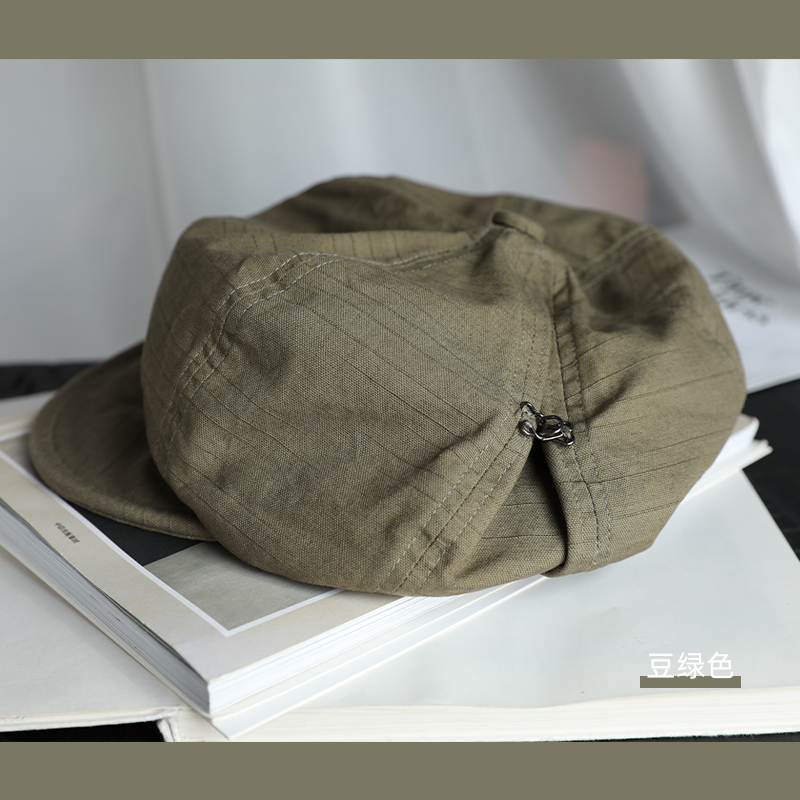 Mũ Beret Vải Cotton Lanh Phong Cách Nhật Bản Thời Trang Xuân Hè Cho Nữ