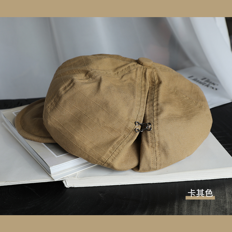 Mũ Beret Vải Cotton Lanh Phong Cách Nhật Bản Thời Trang Xuân Hè Cho Nữ