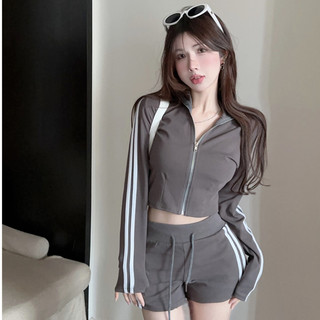 Set đồ thể thao dài tay phong cách hàn quốc năng động trẻ trung dành cho nữ
