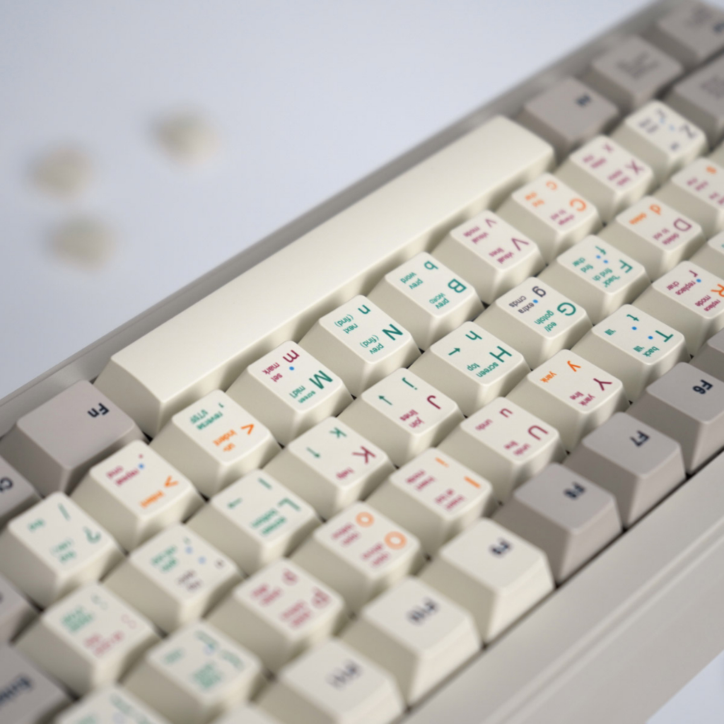 Lập trình viên retro keycaps pbt dye-sub cherry profile keycap keycaps tùy chỉnh tương thích với công tắc cherry gateron mx