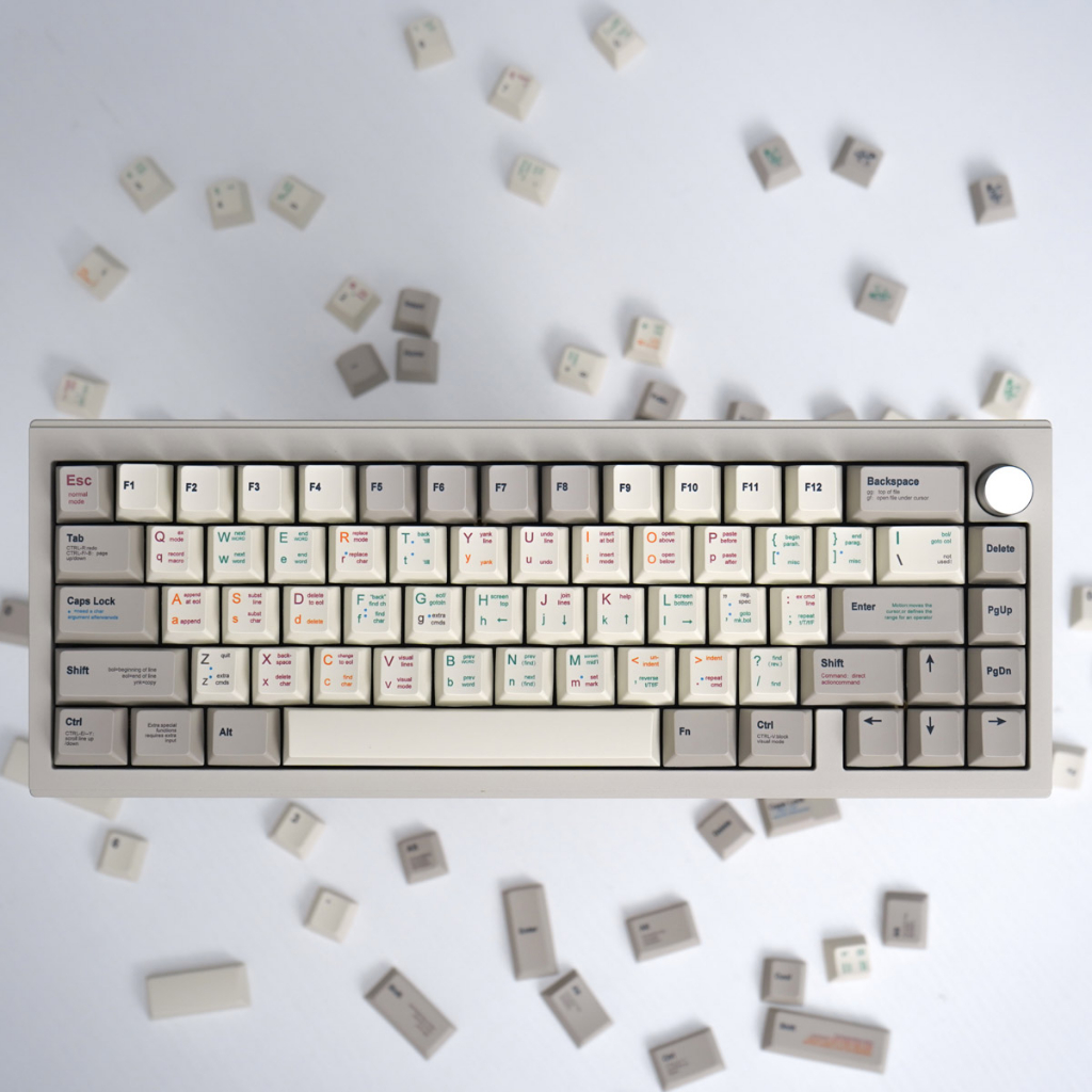 Lập trình viên retro keycaps pbt dye-sub cherry profile keycap keycaps tùy chỉnh tương thích với công tắc cherry gateron mx
