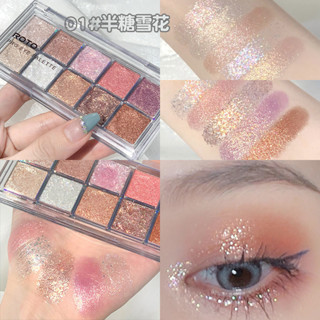 Khay xi măng roto 10 màu phấn mắt màu xám lạnh màu xanh khói khay phấn mắt mới cao cấp mờ long lanh siêu long lanh không. Ut-1325