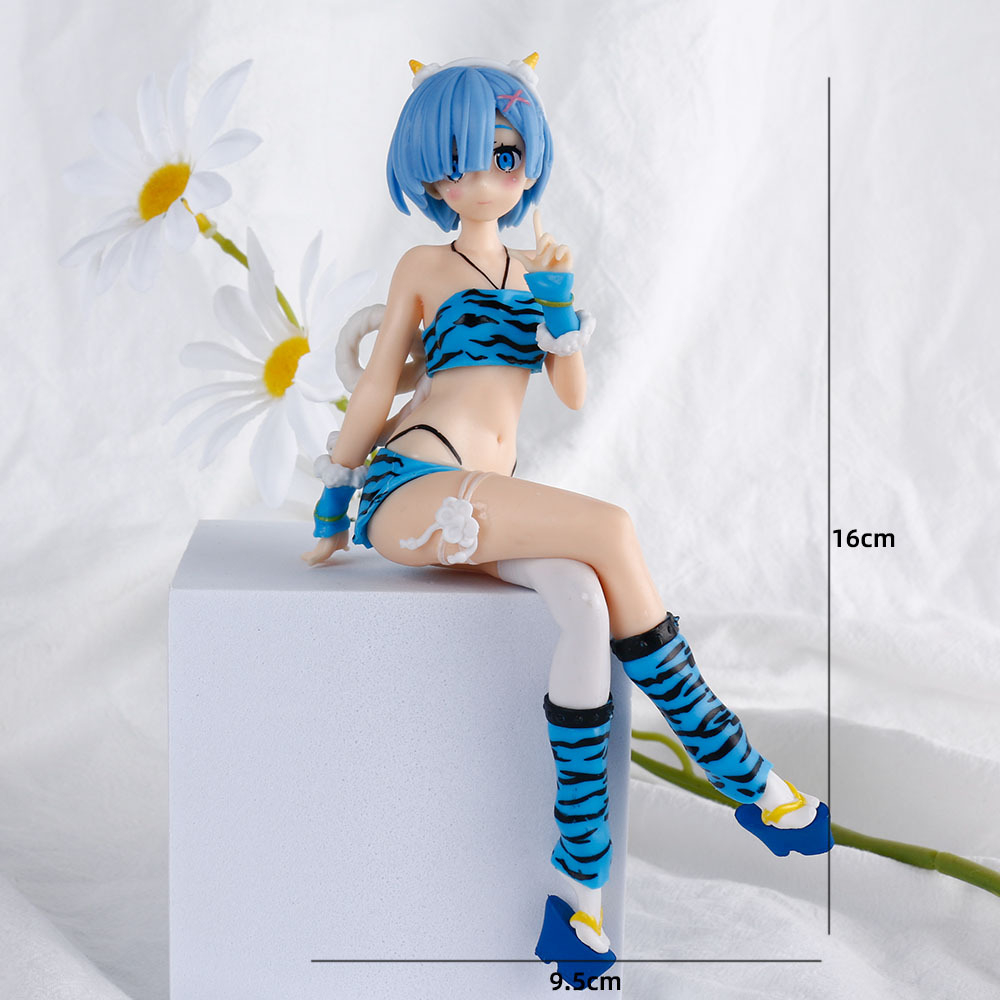 Mô Hình Nhân Vật Re: Life In A Different World From Zero Rem Ram 16cm Bằng PVC Có Giá Đỡ Điện Thoại Trang Trí Xe Hơi