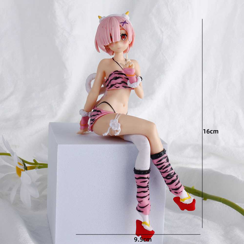 Mô Hình Nhân Vật Re: Life In A Different World From Zero Rem Ram 16cm Bằng PVC Có Giá Đỡ Điện Thoại Trang Trí Xe Hơi
