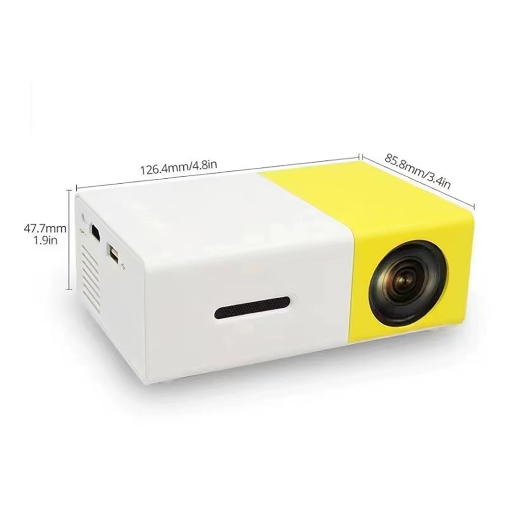 Máy chiếu di động yg300 máy chiếu led 1080p độ nét cao đa giao diện