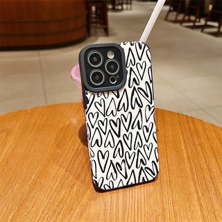 Ốp điện thoại hình nền màu trắng đơn giản cho iPhone 7-14 không có silicon mềm mini chống sốc và chống mài mòn Vỏ bảo vệ ống kính