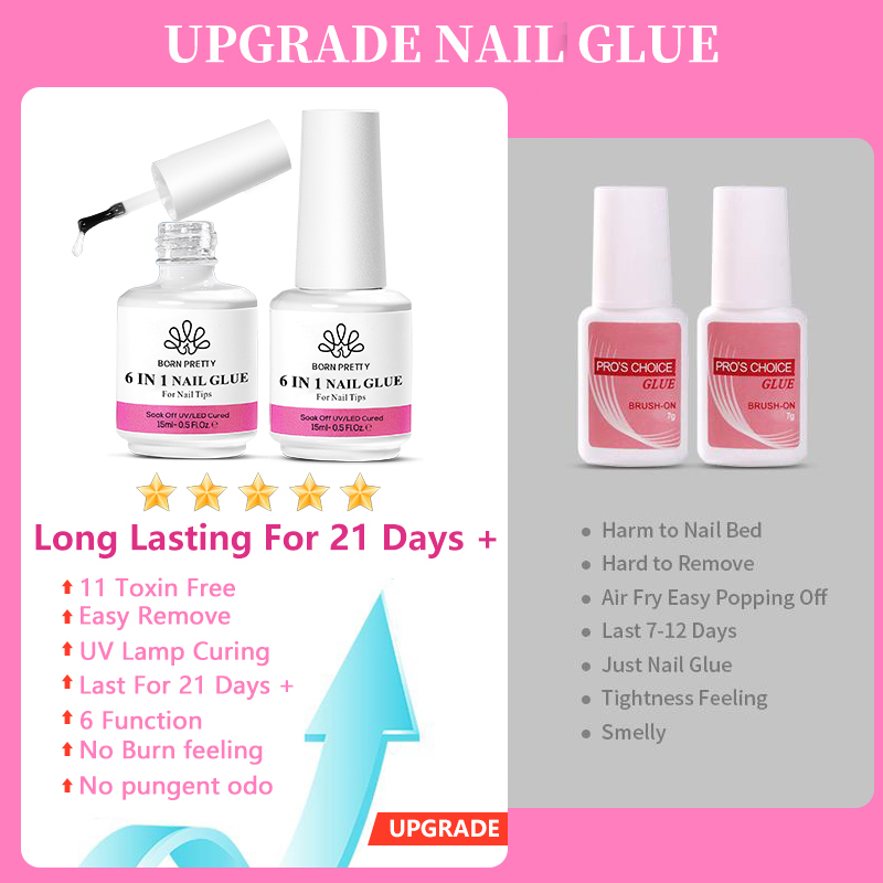 Gel Dán Nối Dài Móng Tay 6 Trong 1 BORN PRETTY 15g