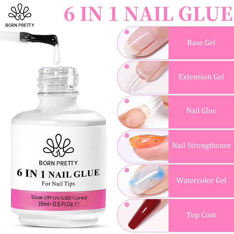 Gel Dán Nối Dài Móng Tay 6 Trong 1 BORN PRETTY 15g