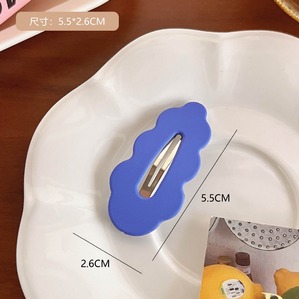 Kẹp tóc mái màu sắc Pastel Kẹp tóc đám mây tóc kiểu dáng Y2K phong cách Hàn Quốc MIX195