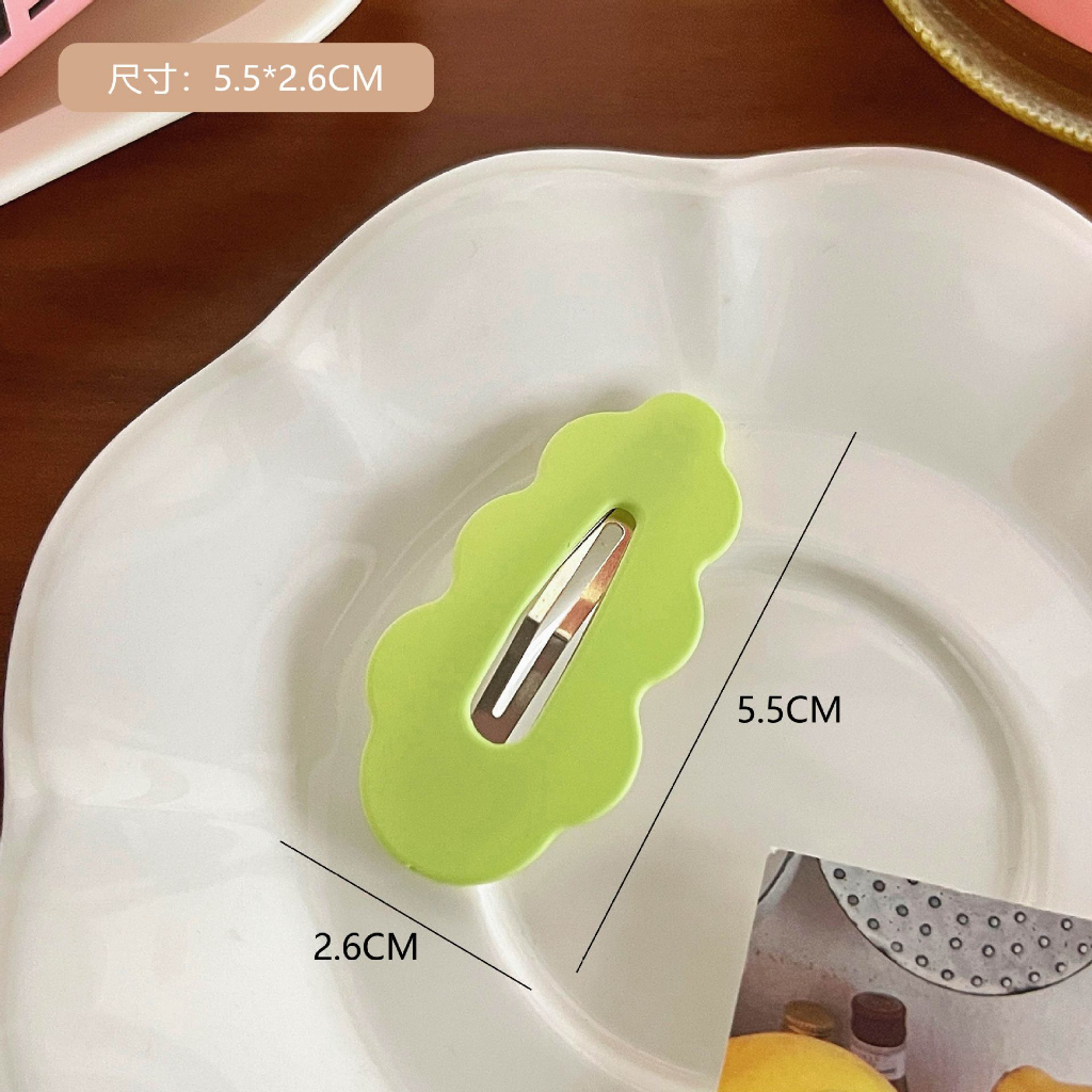Kẹp tóc mái màu sắc Pastel Kẹp tóc đám mây tóc kiểu dáng Y2K phong cách Hàn Quốc MIX195