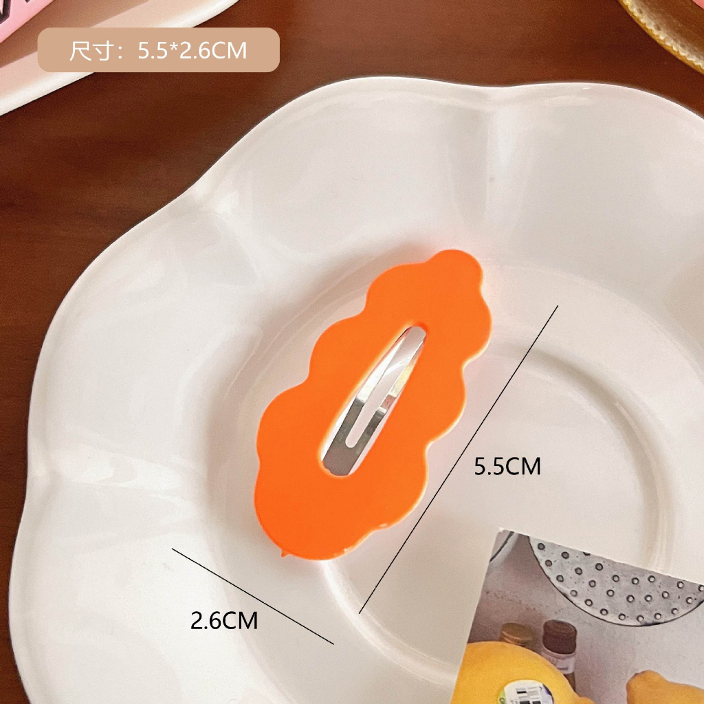 Kẹp tóc mái màu sắc Pastel Kẹp tóc đám mây tóc kiểu dáng Y2K phong cách Hàn Quốc MIX195