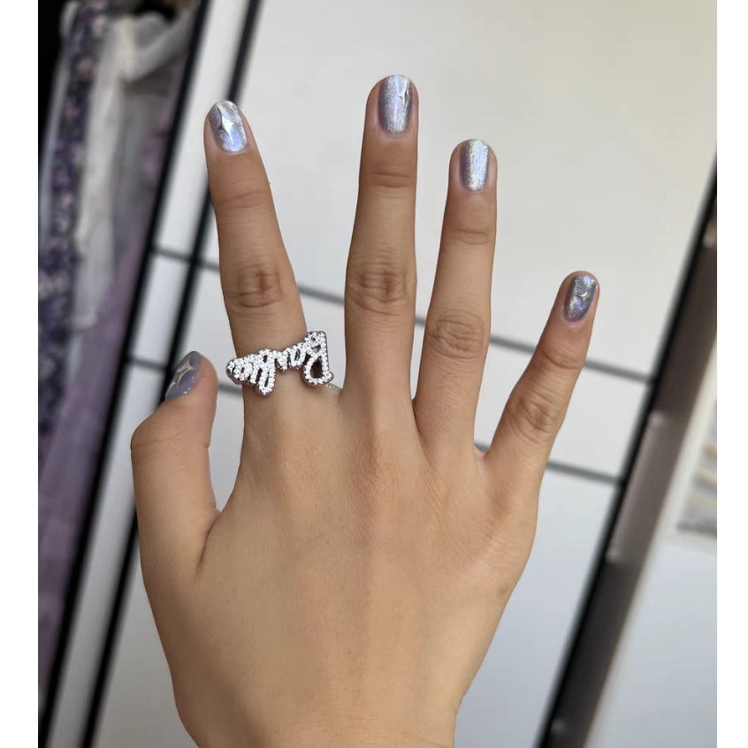 Nhẫn Thời Trang In Chữ Barbie