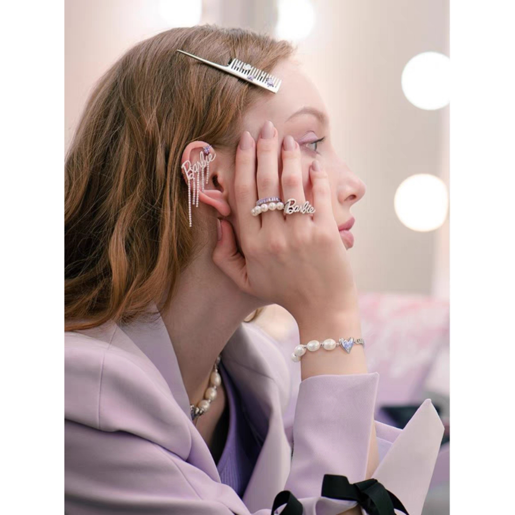 Nhẫn Thời Trang In Chữ Barbie