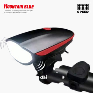 Đèn sạc xe đạp còi đèn pha ô tô xe đạp chuông còi điện tử cưỡi ngoài trời chiếu sáng