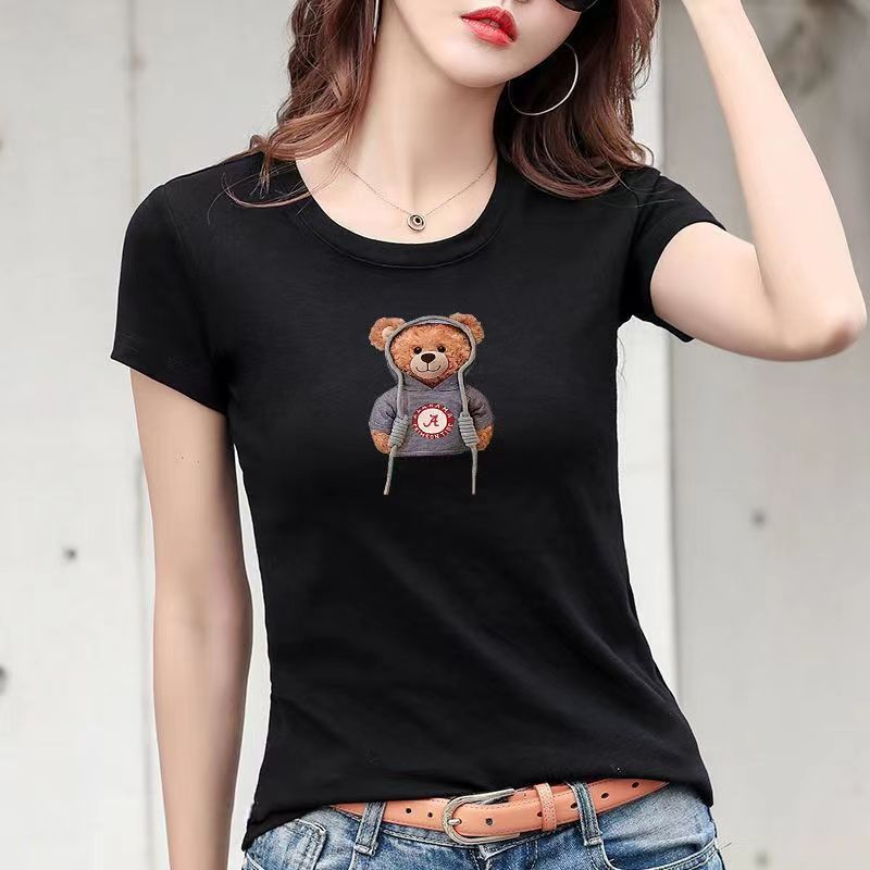 Áo Thun Ngắn Tay Cổ Tròn Dáng Ôm Thời Trang Mùa Hè Dành Cho Nữ