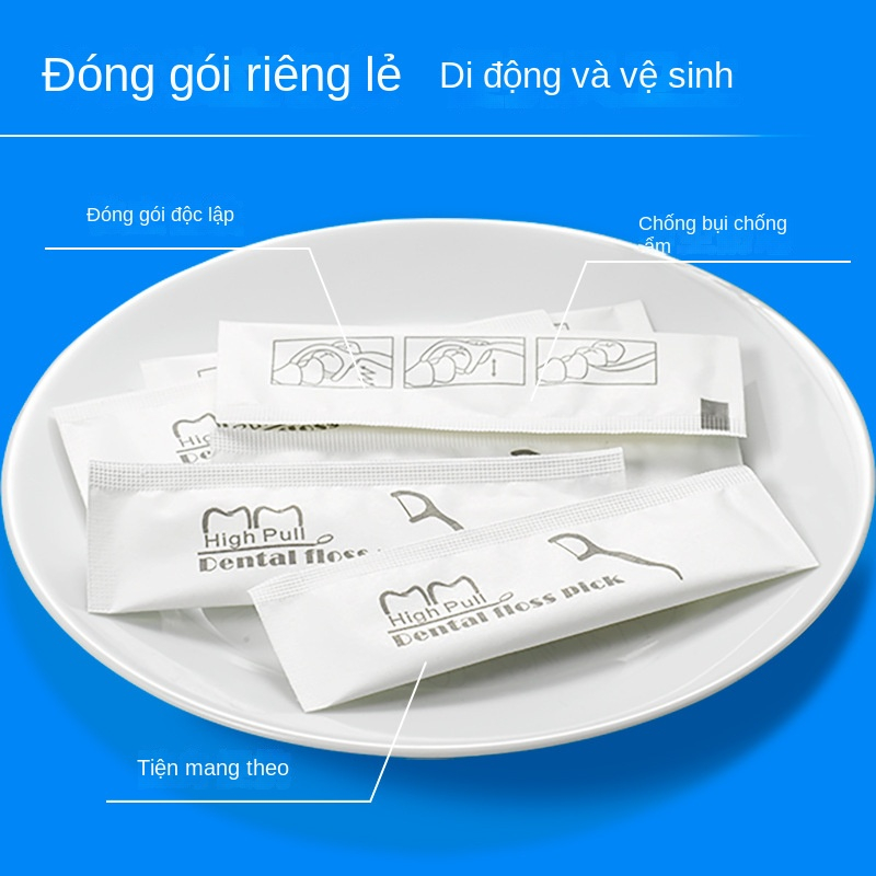 Que Chỉ Nha Khoa Đóng Gói Riêng Để Làm Sạch Răng