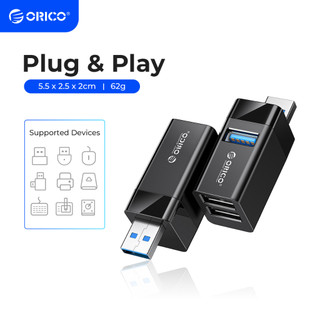 Hub USB 3.0 ORICO mini cắm và sử dụng 3 cổng mở rộng tốc độ cao cho PC/laptop/ điện thoại/máy tính bảng (MINI-U32)