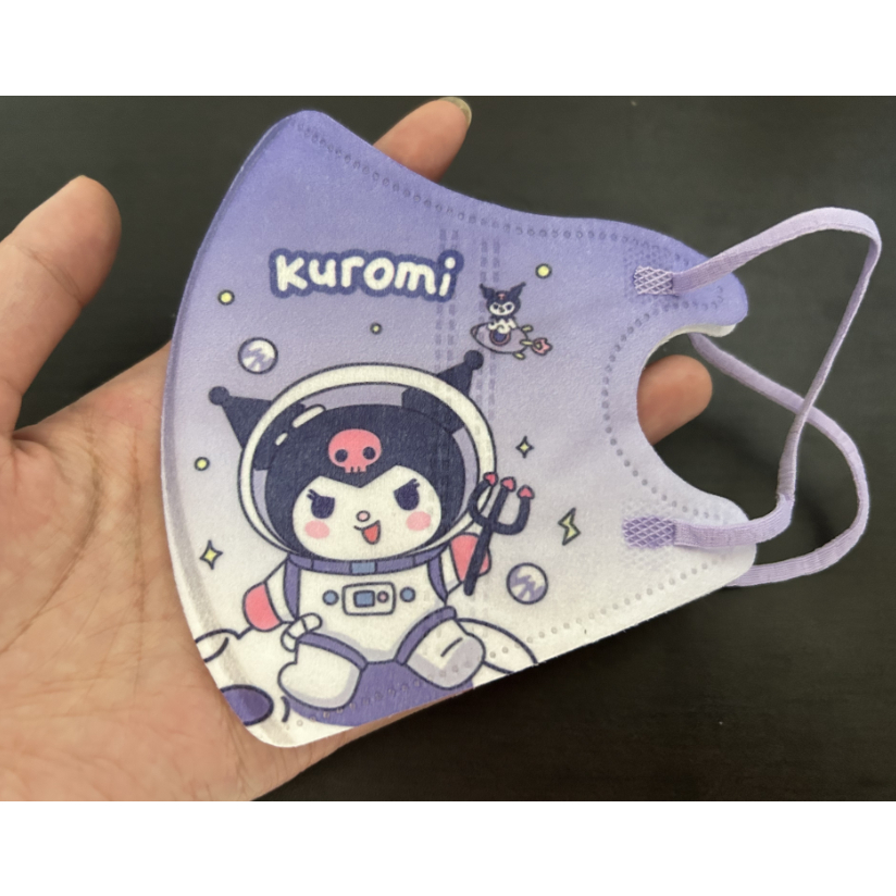 SANRIO Bộ 30 Khẩu Trang Chống Bụi In Hoạt Hình kuromi 3d Dành Cho Trẻ Em h0255