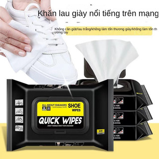 Khăn Ướt Lau Giày Màu Trắng Dùng Một Lần Tiện Dụng