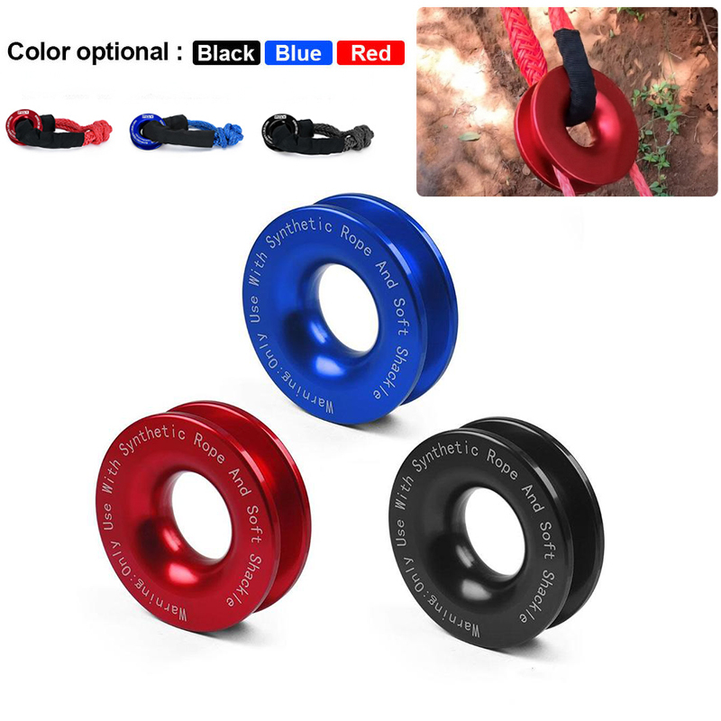 Vòng phục hồi tời kéo với cùm mềm khối tời ròng rọc phụ kiện móc cáp cho atv utv suv phục hồi xe tải