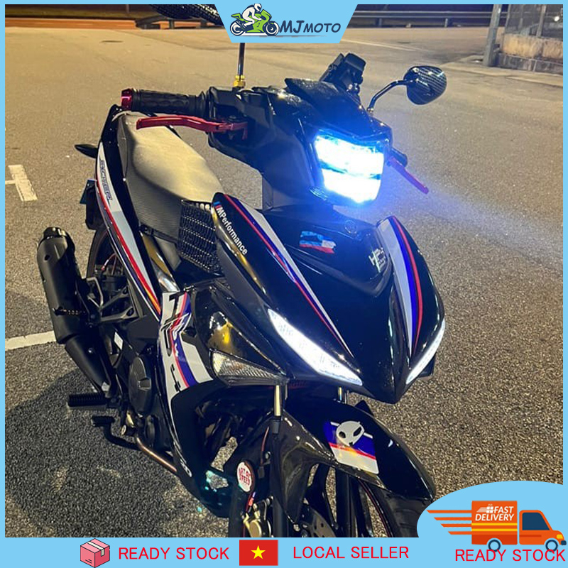 Đèn pha LED 2 tầng cho Exciter 150 EX150 2015 2016 2017 2018 Y15 Y15ZR V1  Sniper 150 V1