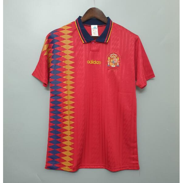 1994 tây ban nha trang chủ retro bóng đá jersey bóng đá jersey